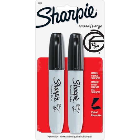 DYMO Sharpie Chisel 2Pk Blk 38262PP